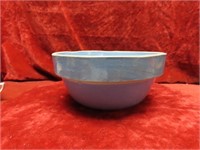 Blue stoneware shoulder mixing bowl.
