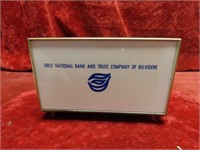 Belvidere Illinois National bank coin bank.