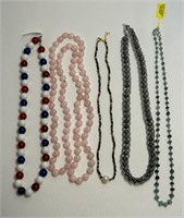 5 New Bead Necklaces 925 Findings