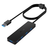 NEW $36 4 Port USB Hub 3.0 Splitter w/4FT Cable