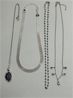 4  New 925 Necklaces Aurora Moonstone