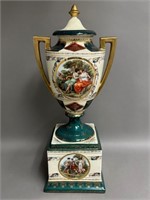 Gorgeous Victorian Austrian Handpainted Urn