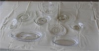 Glass Candlewick Serving Dishes