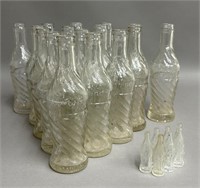 Collection of Vintage Soda Pop Bottles