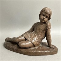 Karin Jonzen Sculpture, Girl Daydreaming