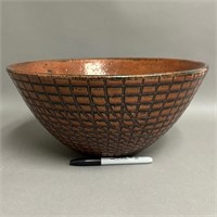 Studio Redware Pottery Bowl