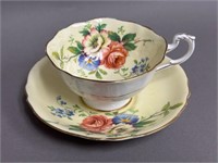 Paragon Double Warrant Floral Cup and Saucer
