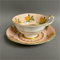 Paragon Cabbage Rose Cup and Saucer