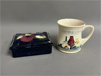 Moorcroft Museum Mug, Trinket Box w/ Lid