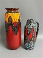 Pair of West German Pottery Vases
