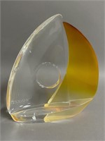 Deco Shell Crystal Sailboat Award