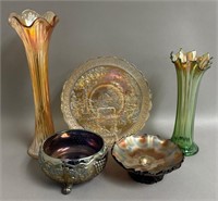 Collection of Lovely Carnival Glass Pieces