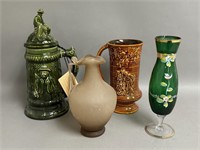Satin Jug, Large Stein, Vase, Staffordshire Jug
