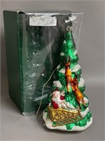 Eaton Blown Glass Christmas Ornament Tree