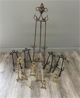 Group of Metal Easels, Great for Display