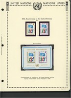 United Nations New York Stamps 1975