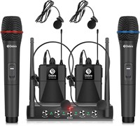 NEW $172 2Pk Wireless Mic System w/Headsets