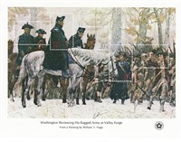 Washington Reviewing His Ragged Army At Valley For