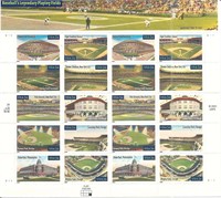 Baseball Legendary Playing Fields Stamps