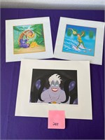 Three Disney unframed prints #284