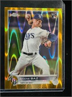 2022 Topps #201 Shane Baz  RC Gold Refractor /50