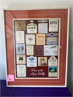 Framed wines of the Napa Valley #291