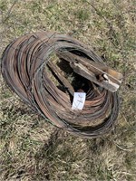HEAVY ROLLS OF WIRE  " WIRE APPEARS TO BE COPPER "