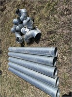 GALVANIZED STOVE PIPES AND FITTINGS