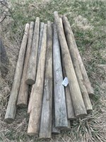 15 PRESSURE TREATED FENCE POSTS  61/2 " X42 " WIDE