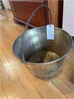 BRASS  BUCKET WITH HANDLE