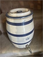 20 GALLON STONEWARE CROCK # 8 WITH BLUE CROWN