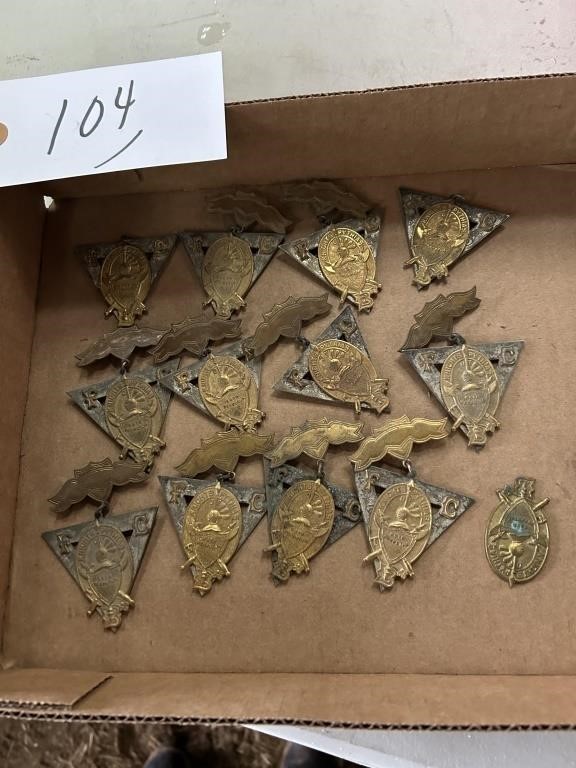 KNIGHTS OF PYTHIS MEDAL PENDANTS LOT 13 METALS