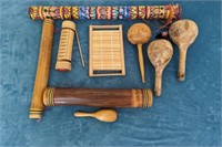 Various Wooden Hand Instruments #2