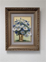 Framed Floral Oil Painting by A. Soderholm