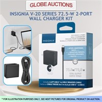 INSIGNIA V20 SERIES 72.5-W 2-PORT WALL CHARGER KIT