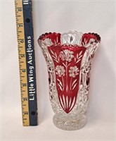 1960s Anna Hutte Bleikristall Lead Crystal Vase