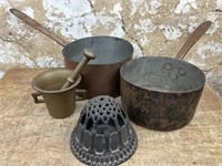 Copper Pots, etc.