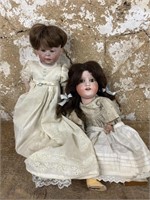 Two Bisque Head Dolls