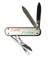 Victorinox advertising Cates Pickles Swiss knife