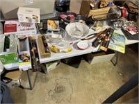 LARGE LOT OF NEW GRILL AND COOKWARE