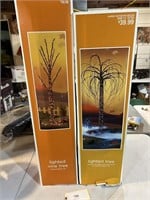 2 NEW LIGHTED TREES IN BOX