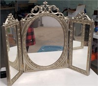 Italian Tri Fold Vanity Mirror