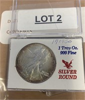 1 SILVER TROY OZ .999 SILVER ROUND / SHIPS