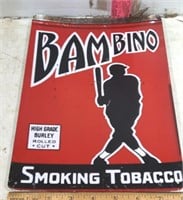 Bambino Smoking Tabacco Sign