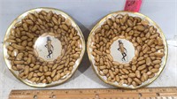 ( 2 ) Tin Litho Mr. Peanut Planters Bowls