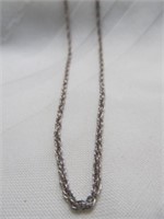 Sterling Silver 16" Large Rope Chain