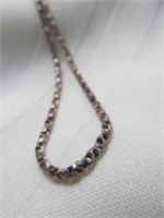 Sterling Silver 14" Heavy Twisted Link Necklace