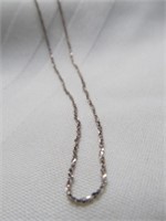 Sterling Silver 22" Brilliant Cut Rope Chain
