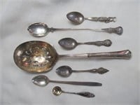 Vintage Sterling Silver Utensils & Souvenir Spoons