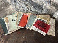 COLLECTION OF SHEET MUSIC, ETC.
